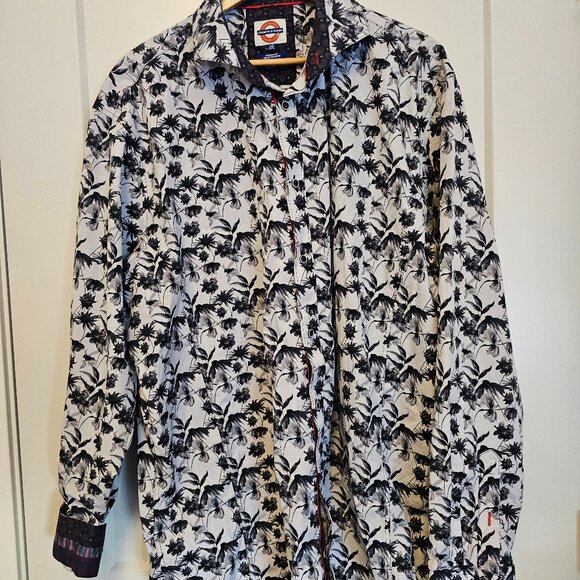 Big & Tall Jermyn & Bund Long Sleave Button Up 2xlt - Picture 1 of 4